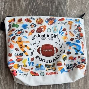 Just A Girl Who Loves Football Travel Bag - White 0248